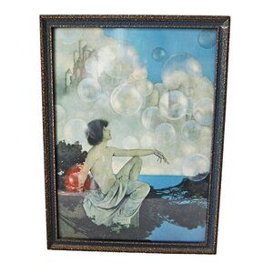 Maxfield Parrish 1904 Air Castles Original Print & Frame Lithograph